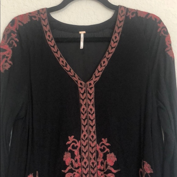 Free People Black Long Sleeve Dress - Picture 2 of 6